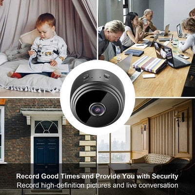Mini caméra de sécurité sans fil 1080p WiFi magnétique