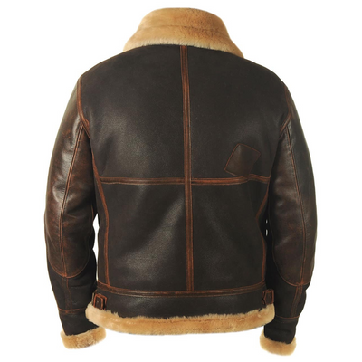 Chaqueta de vuelo clásica para hombre: cálida y elegante