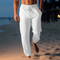 Pantalones de lino para hombre - Corte recto - Tiro medio - Imprescindibles de verano