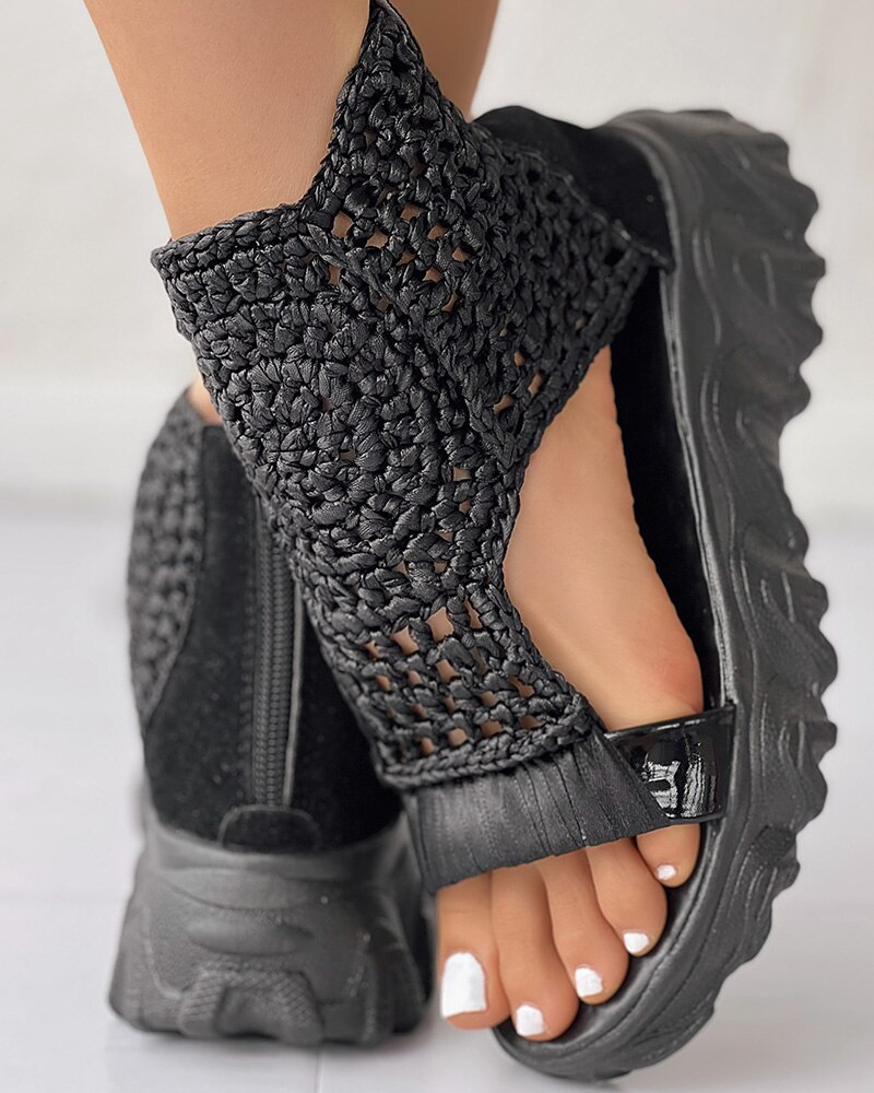 Sandalias de verano de punto para mujer: cómodas y elegantes