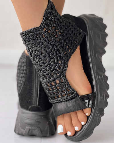 Sandalias de verano de punto para mujer: cómodas y elegantes