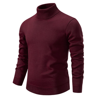 Cuello alto de lana suave para hombre