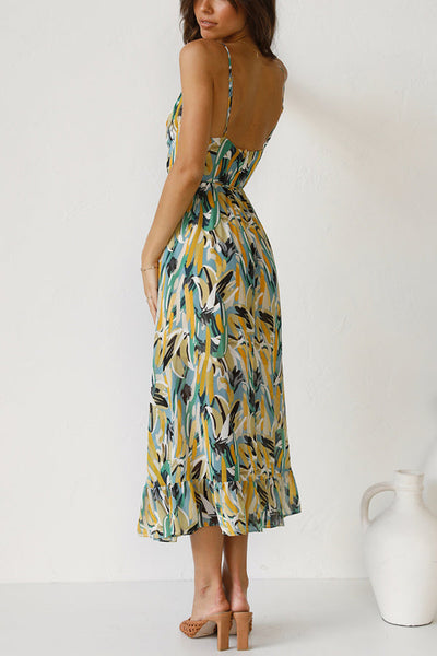Vestido midi Veronique en mezcla de algodón para uso informal