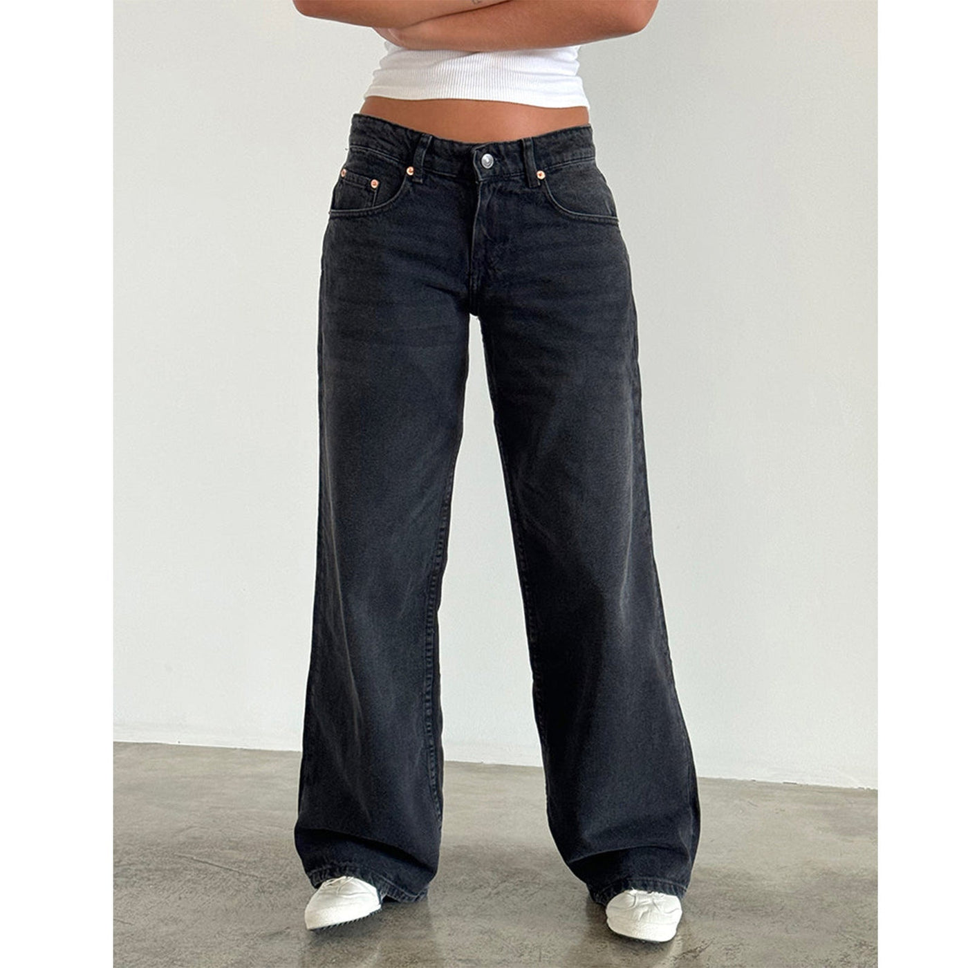 Jasmine - Pantalones vaqueros anchos para mujer
