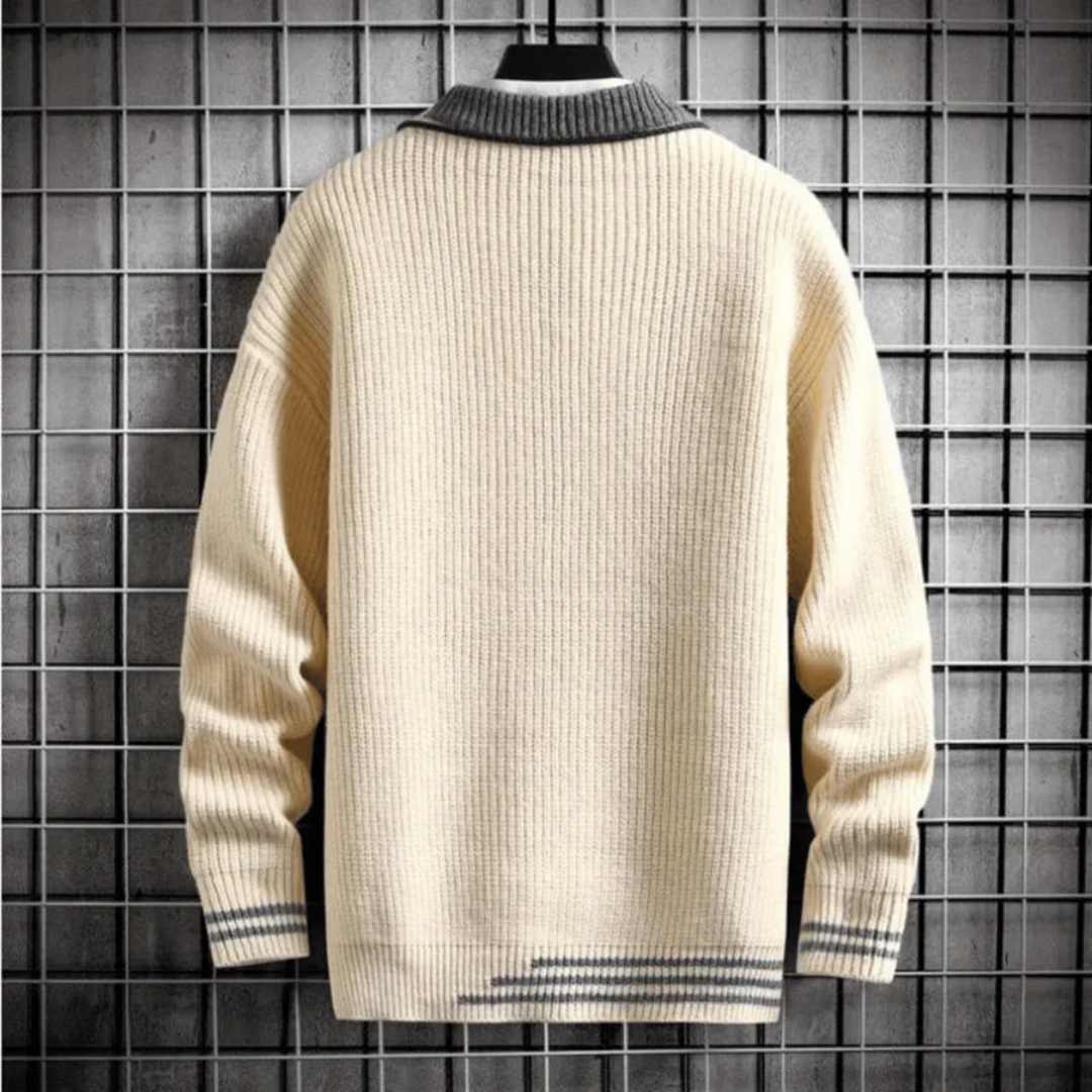 Suéter cálido de manga larga para hombre | Invierno