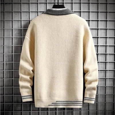 Suéter cálido de manga larga para hombre | Invierno