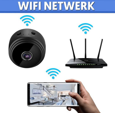 MicroSpy - Mini caméra de sécurité HD - 1080P - sans fil