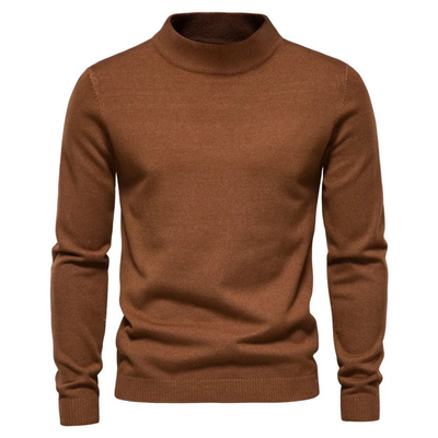 Pulls d'hiver chauds à col roulé pour hommes | Manches longues