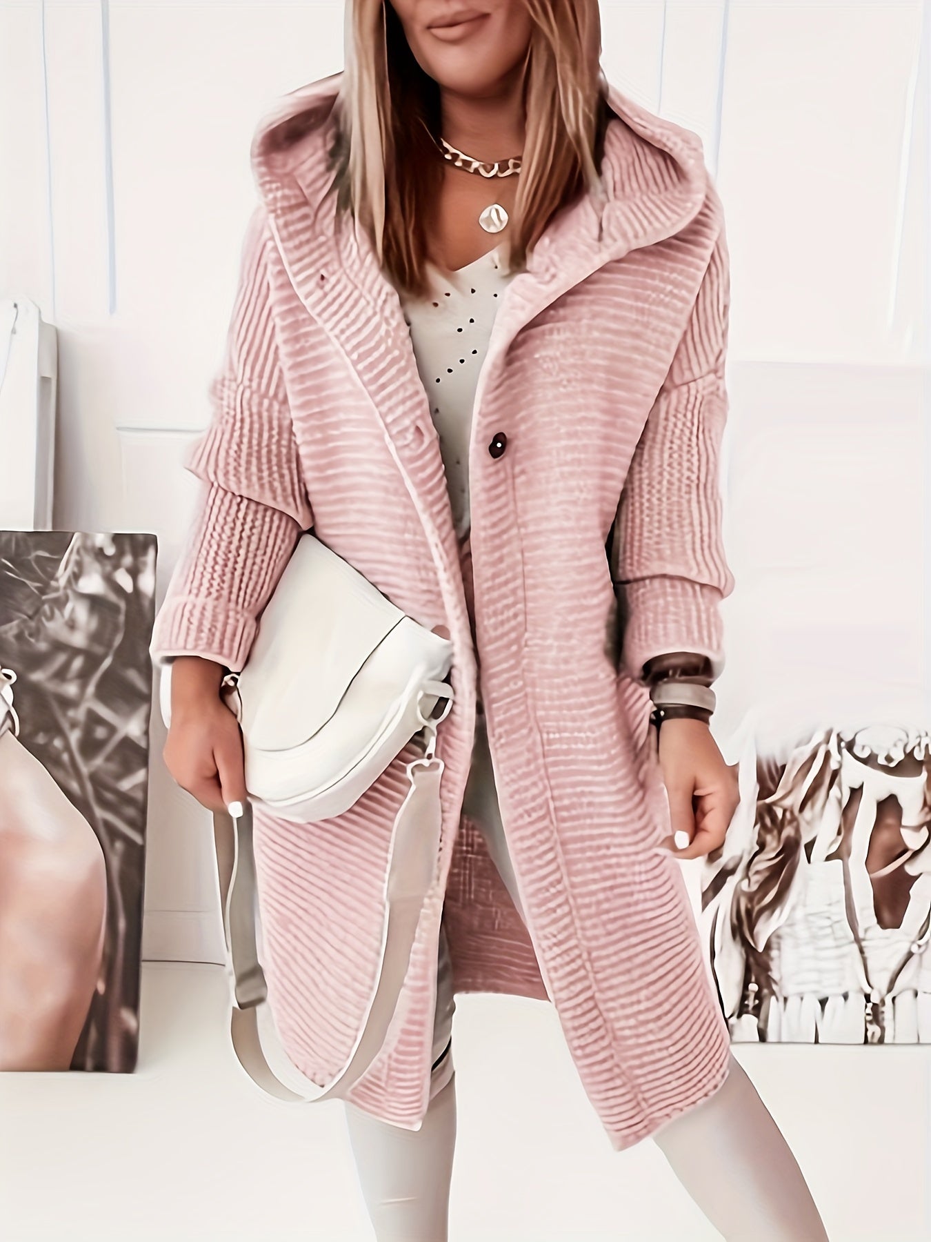 Gilet élégant pour femme avec capuchon - Kasjmier Look