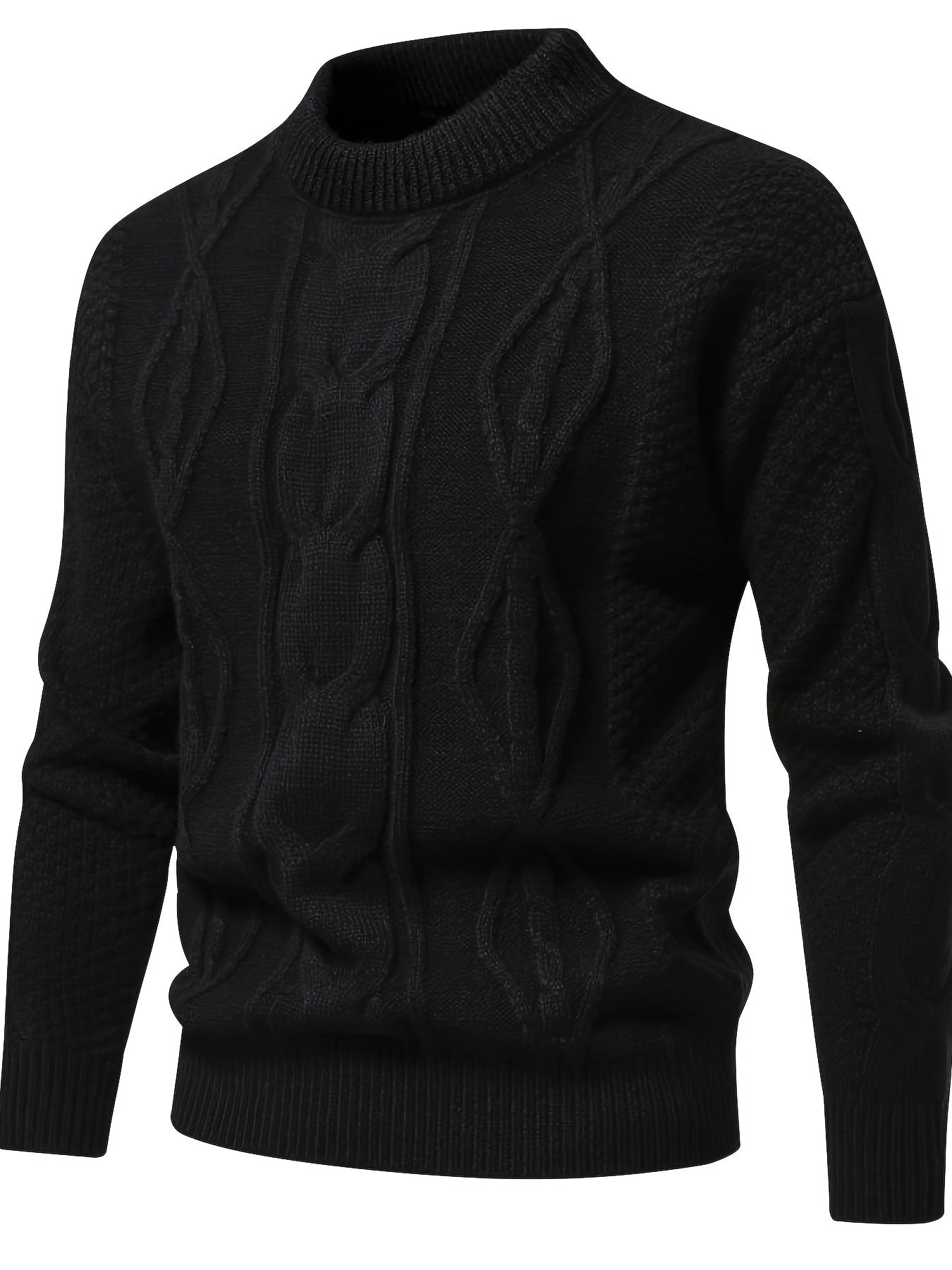 Pull en tricot uni Pour hommes, pull vintage