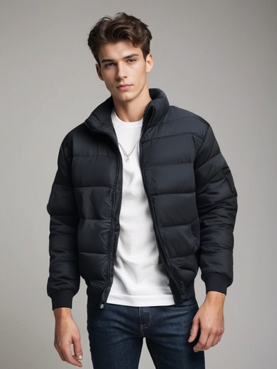 Chaqueta ligera de plumón para hombre: cálida, elegante y funcional.