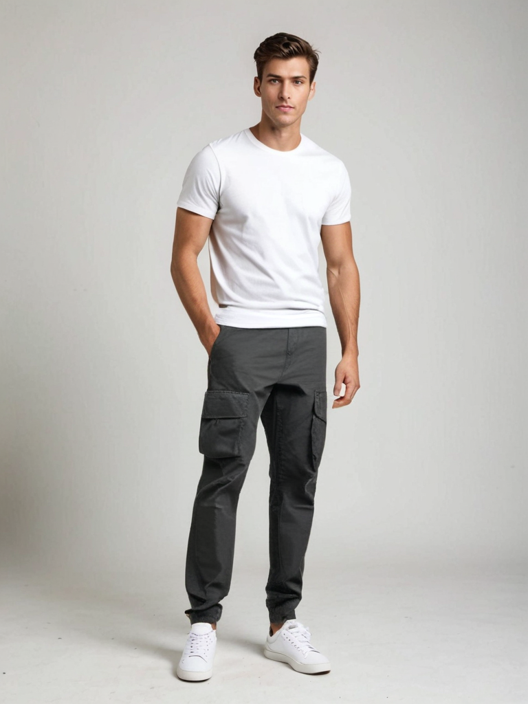 Pantalones cargo UrbanFlex para hombre: súper cómodos y para uso diario.