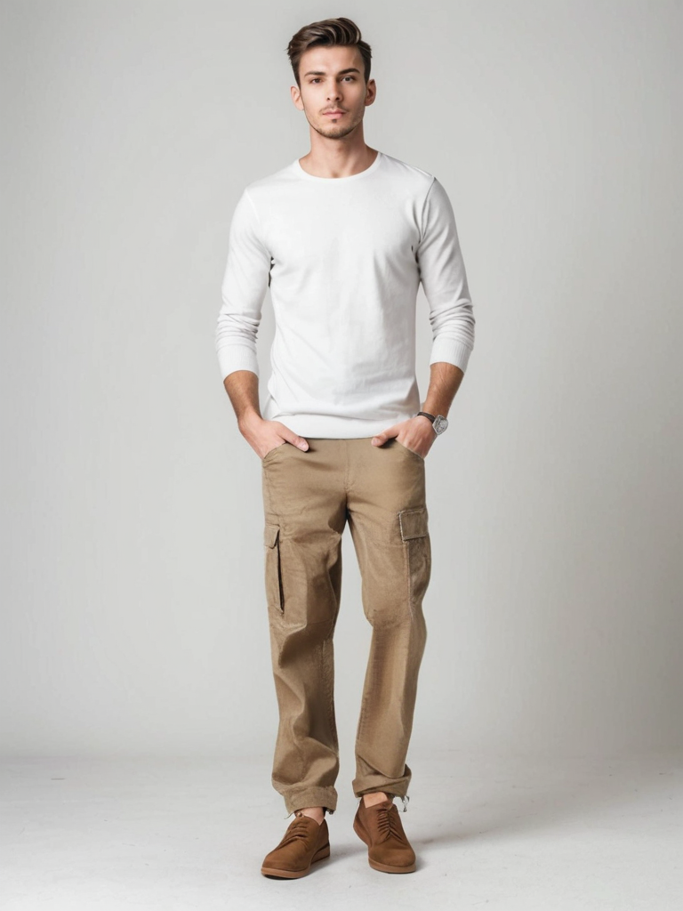 Pantalones cargo UrbanFlex para hombre: súper cómodos y para uso diario.