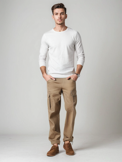 Pantalones cargo UrbanFlex para hombre: súper cómodos y para uso diario.