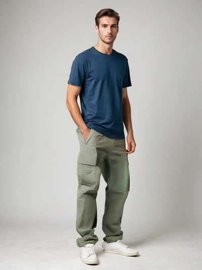 Pantalones cargo UrbanFlex para hombre: súper cómodos y para uso diario.