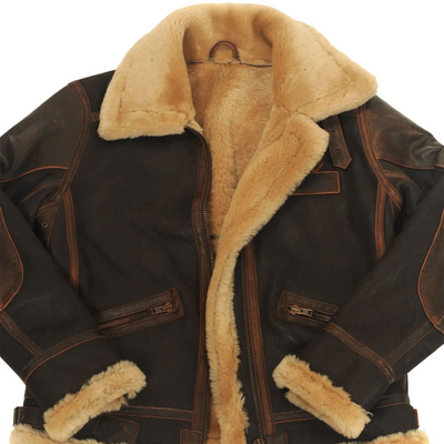 Chaqueta de vuelo clásica para hombre: cálida y elegante