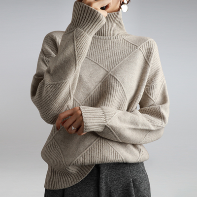 Heidi-Mode | Pull à col roulé en cachemire pour femmes