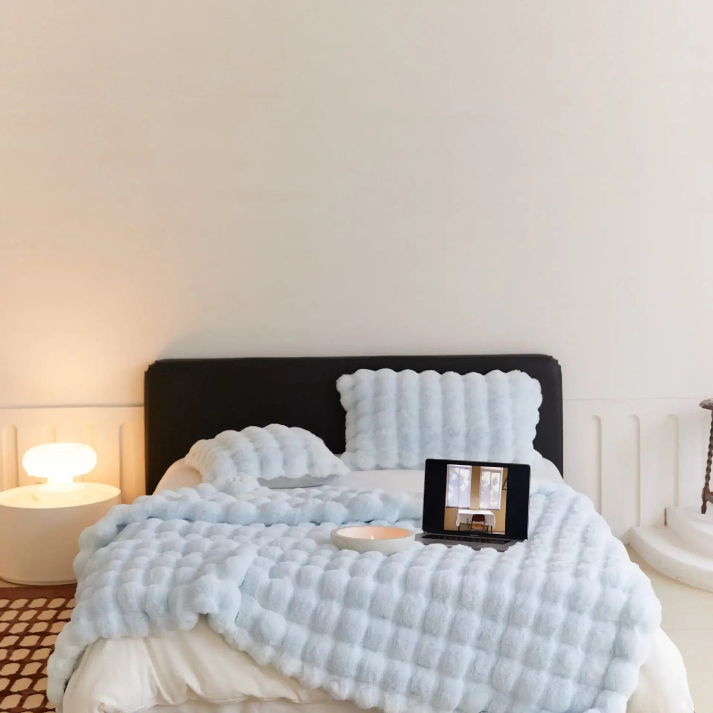 Couverture en laine polaire Douceur Plush Cosy Bed Throw