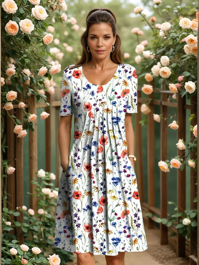 Miriam | Robe à fleurs élégante pour toutes les occasions