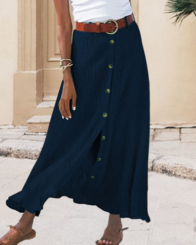 Lotte | Elegante falda larga de color liso