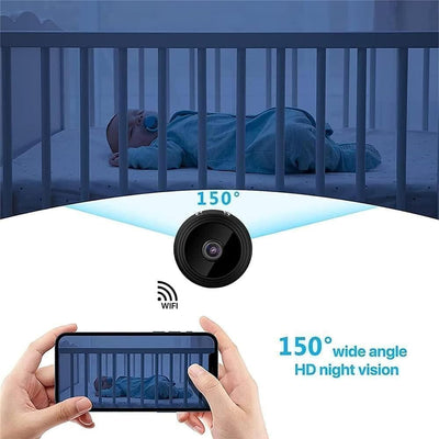 Eyecam Mini Caméra Espion - Caméra de sécurité compacte Wi-Fi pour la surveillance d'intérieur