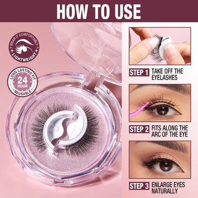 Cils autocollants réutilisables