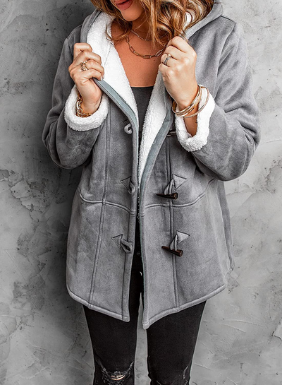 Manteau d'hiver pour femmes avec capuche et doublure chaude