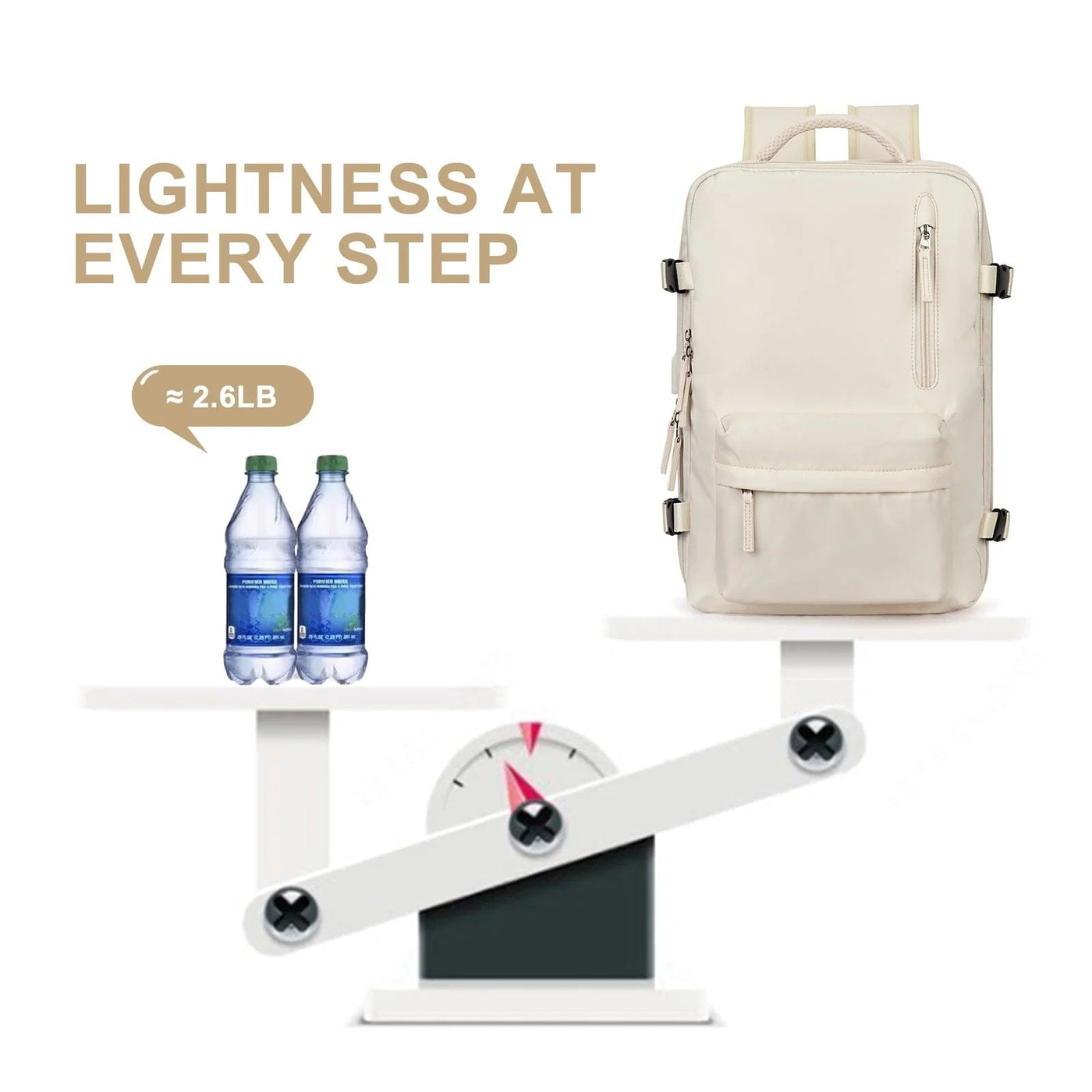 Mochila - Bolsa de viaje grande impermeable para senderismo y viajes