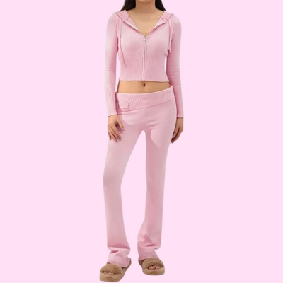 Ensemble douillet à capuche pour femmes