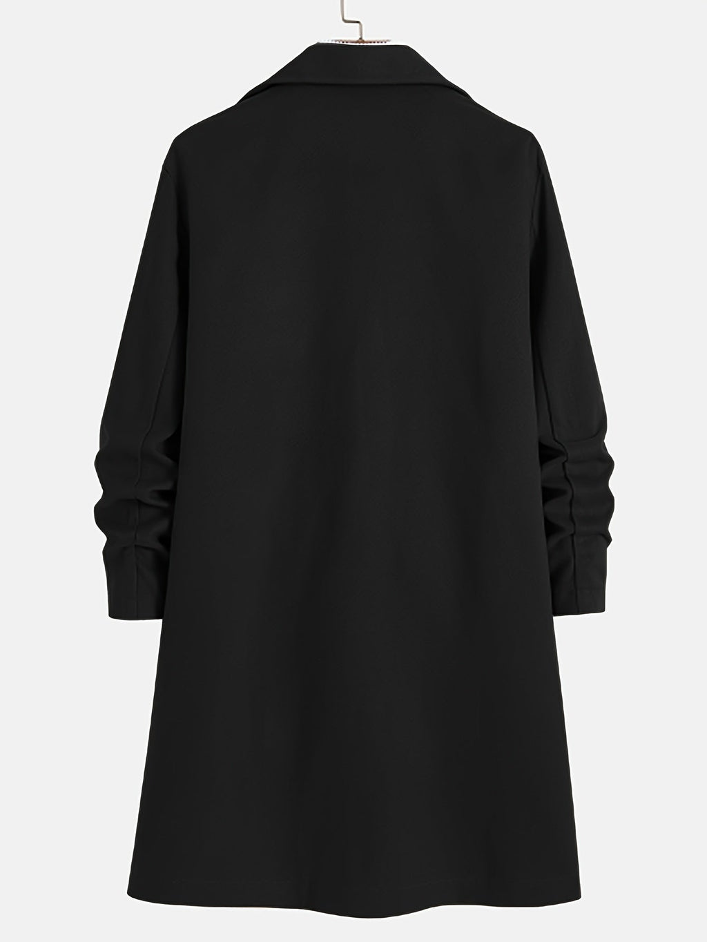 Lang Elegant Frakke | Polyester & Uld | Klassisk & Varm