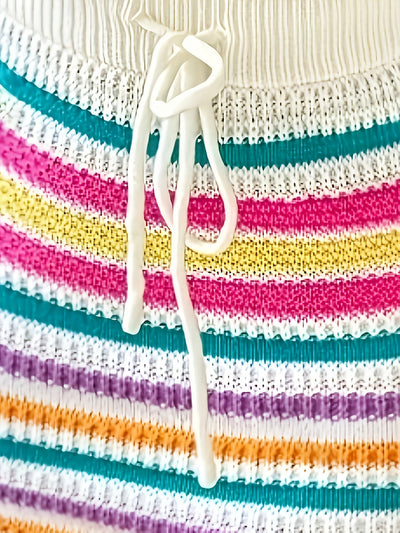 Ella | Conjunto de crochet sin espalda | Conjunto de verano para mujer | Conjunto playero colorido 