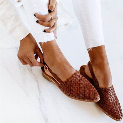JENICA | Elegante bailarina con tacón trenzado 
