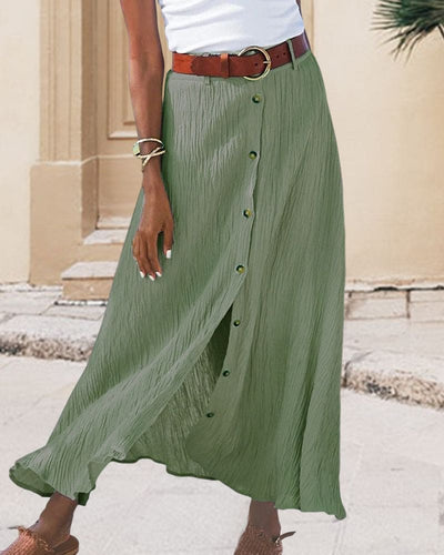 Lotte | Elegante falda larga de color liso