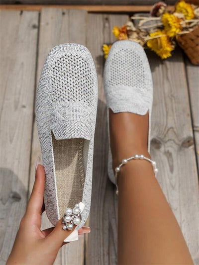 Claudia - Zapatos planos antideslizantes y cómodos para mujer con soporte para el arco