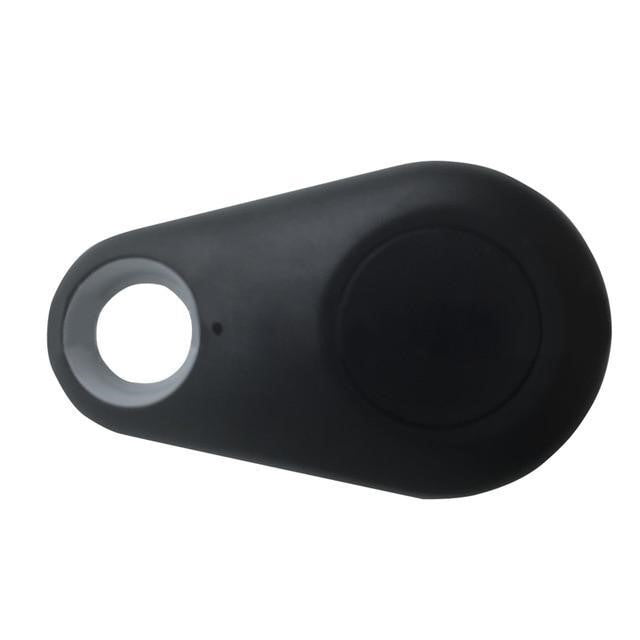 Porte-clés localisateur Bluetooth noir, dispositif de suivi compact pour objets perdus, technologie sans fil, design moderne et pratique.