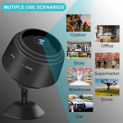 Eyecam Mini Caméra Espion - Caméra de sécurité compacte Wi-Fi pour la surveillance d'intérieur