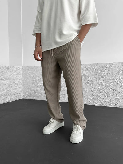 Mueler-mode | Pantalones cómodos de spandex acanalado