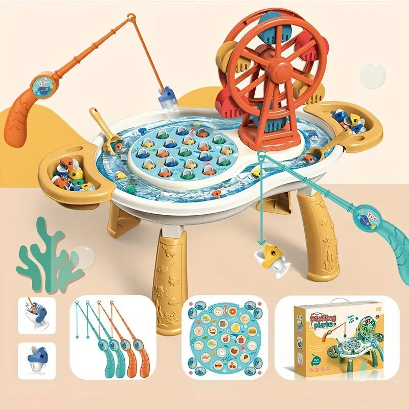 FISHFUN | Mesa de juego de agua magnética para niños 