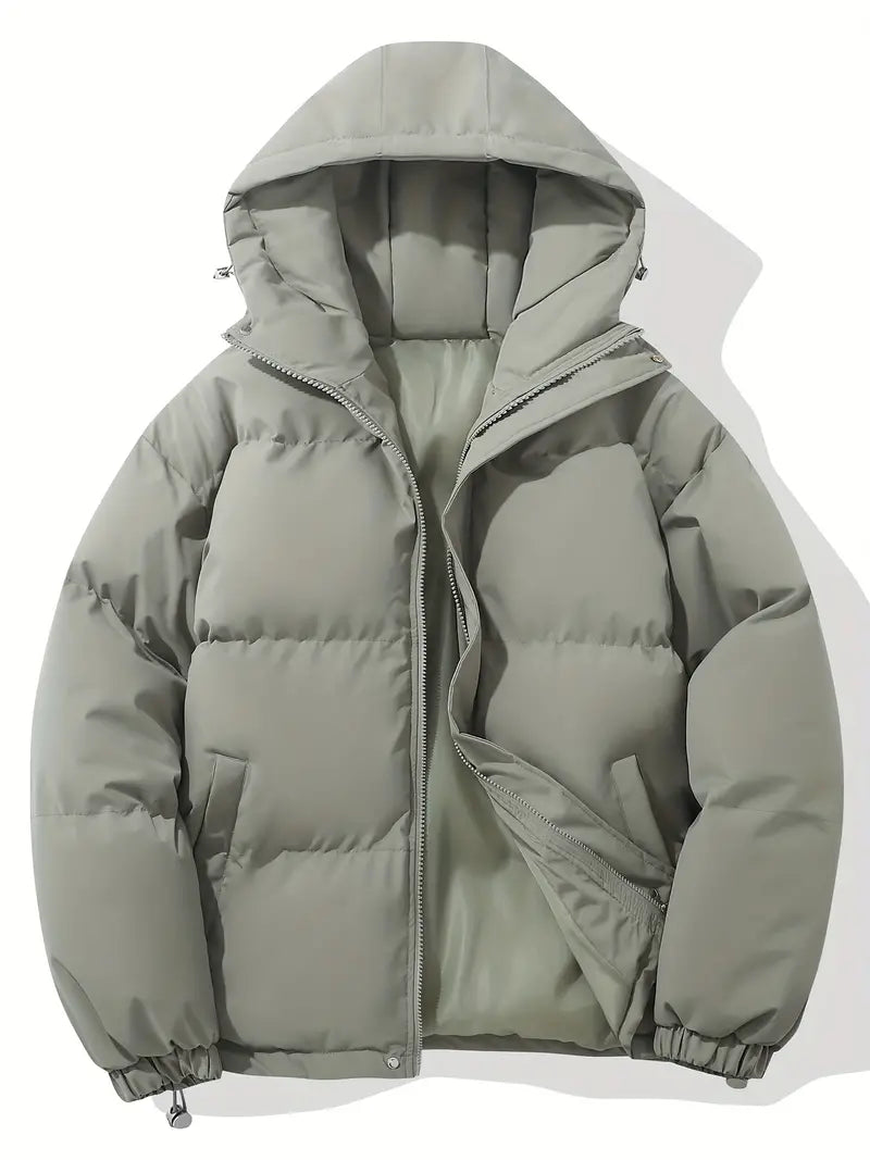 Luuk | Classic winter jacket with hood for men