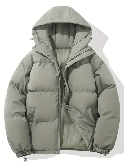 Luuk | Classic winter jacket with hood for men