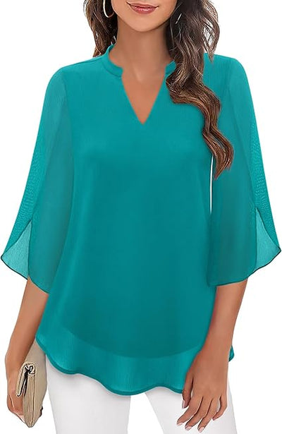 Blusa de capas para mujer