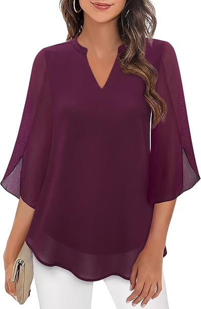 Blusa de capas para mujer
