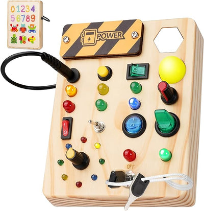 SparkQuest - Tableau Montessori pour les tout-petits avec 27 lumières LED