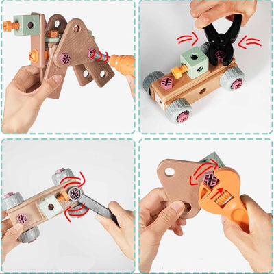 HANDYBUDDY - Juego de herramientas de bricolaje seguro para niños 