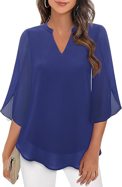 Blusa de capas para mujer