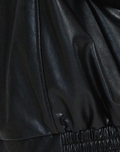 Veste en cuir surdimensionnée et élégante - Confortable et tendance pour tous les jours