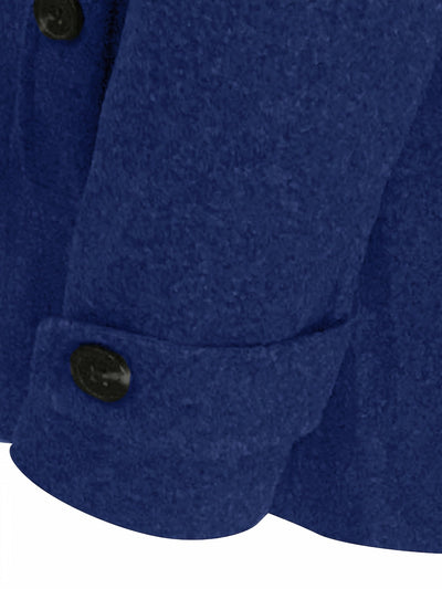 Floris | Casual wool men's jacket with zipper in solid color