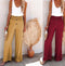 Carly - Pantalones anchos de cintura alta y pierna larga