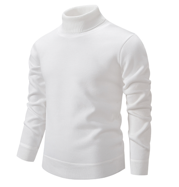 Cuello alto de lana suave para hombre