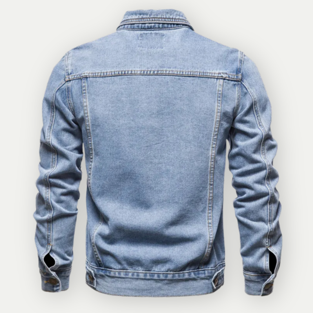 DenimCraft - Veste en jean classique pour hommes